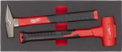 Pěnová vložka s kladivy Milwaukee se sklolaminátovým topůrkem (Sada 2 díly) (MI4932493253)